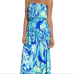 Lilly Pulitzer marlissa strapless maxi dress
